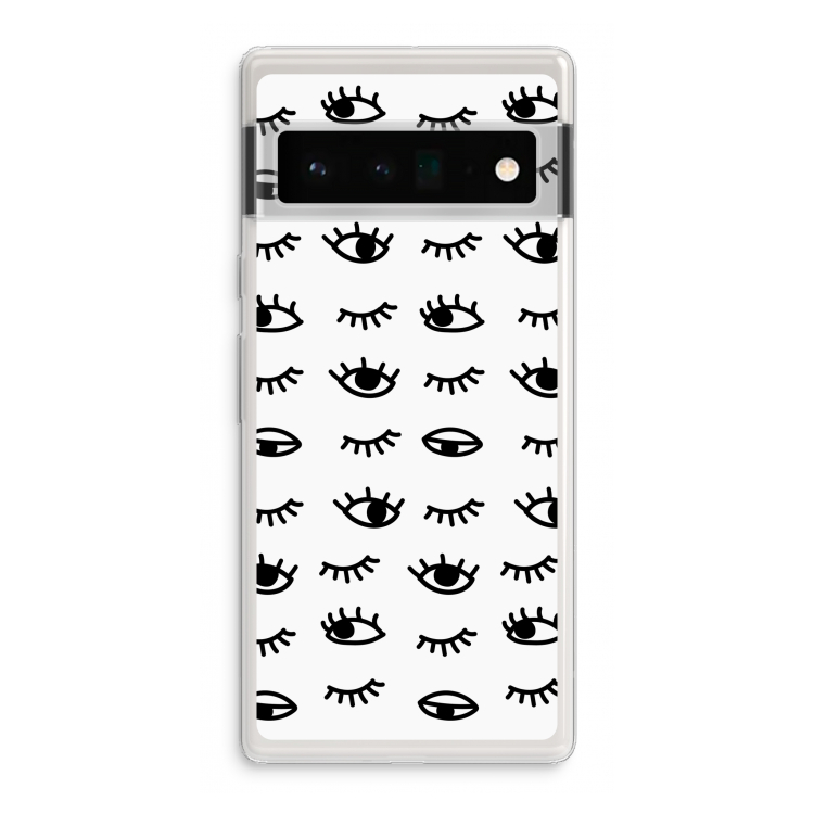 Eye pattern #2: Google Pixel 6 Pro Transparant Hoesje