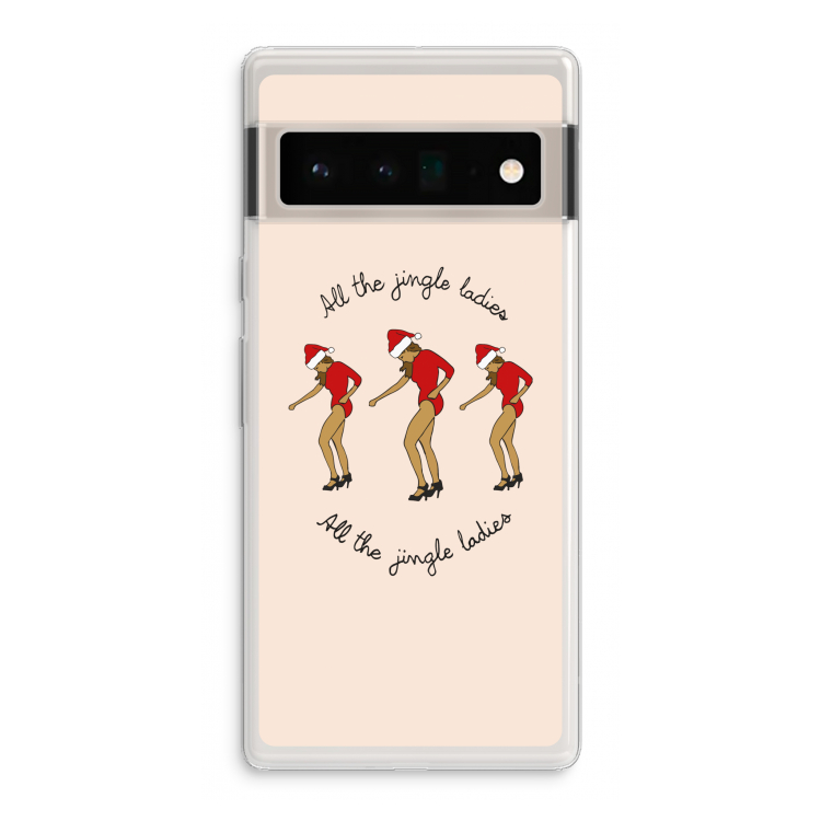 Jingle Ladies: Google Pixel 6 Pro Transparant Hoesje