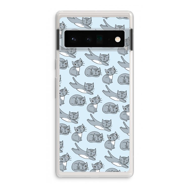Poezen: Google Pixel 6 Pro Transparant Hoesje