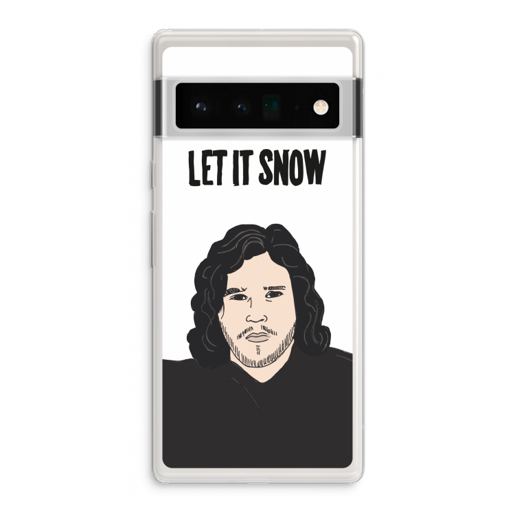 Let It Snow: Google Pixel 6 Pro Transparant Hoesje