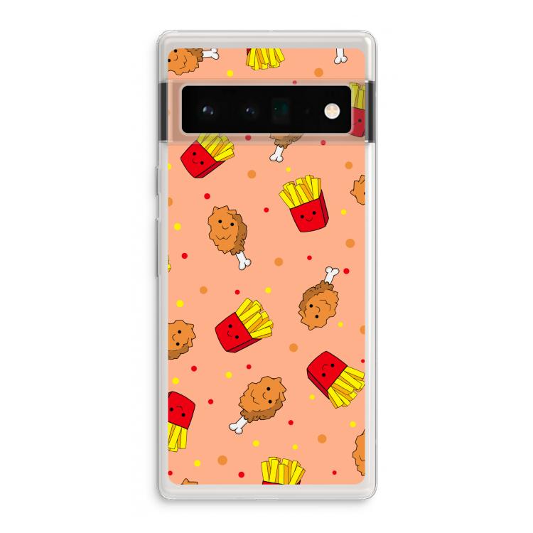 Chicken 'n Fries: Google Pixel 6 Pro Transparant Hoesje