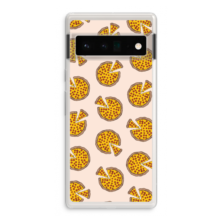 You Had Me At Pizza: Google Pixel 6 Pro Transparant Hoesje