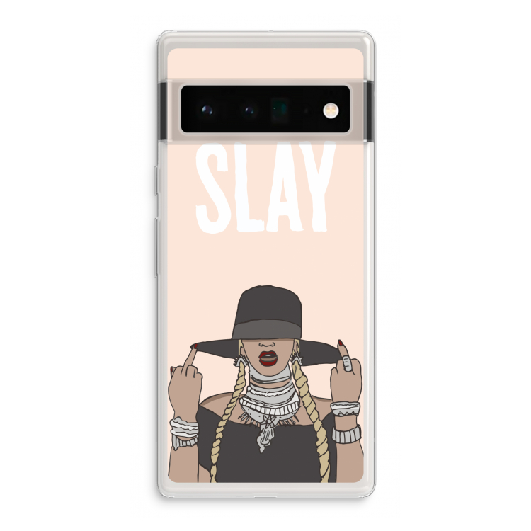 Slay All Day: Google Pixel 6 Pro Transparant Hoesje