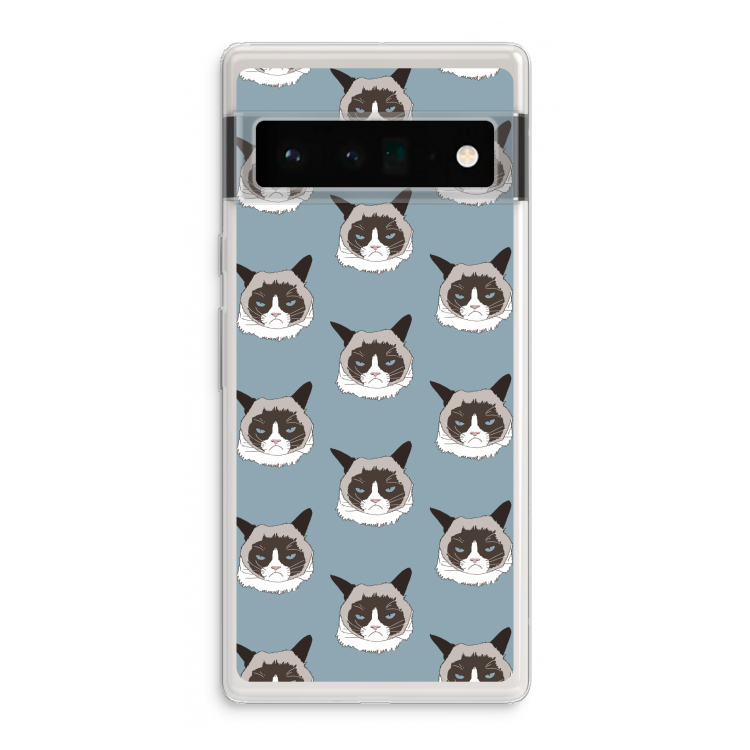 It's a Purrr Case: Google Pixel 6 Pro Transparant Hoesje