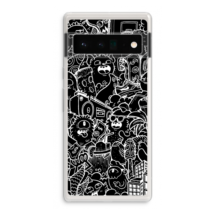 Vexx Black City : Google Pixel 6 Pro Transparant Hoesje