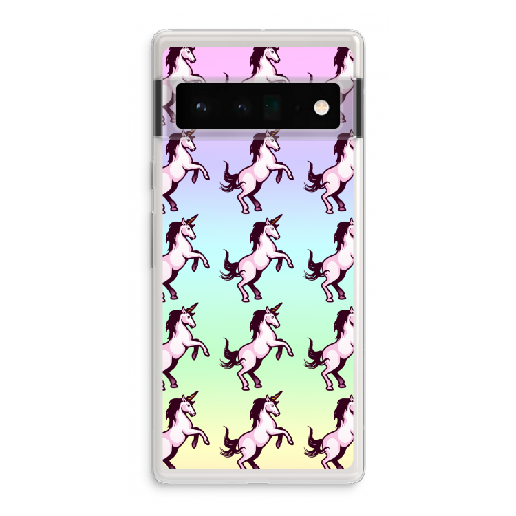 Musketon Unicorn: Google Pixel 6 Pro Transparant Hoesje