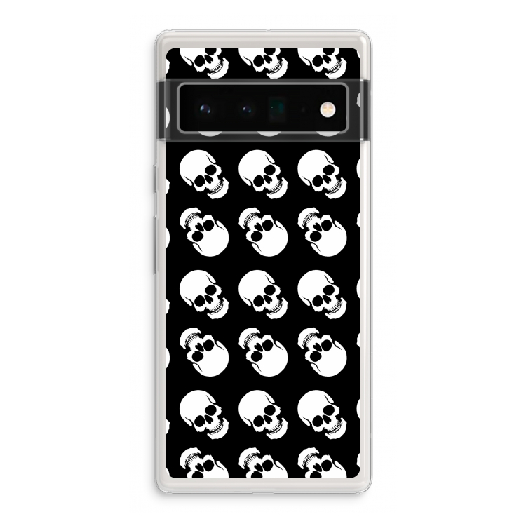 Musketon Skulls: Google Pixel 6 Pro Transparant Hoesje
