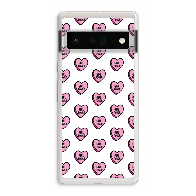 GIRL POWER: Google Pixel 6 Pro Transparant Hoesje