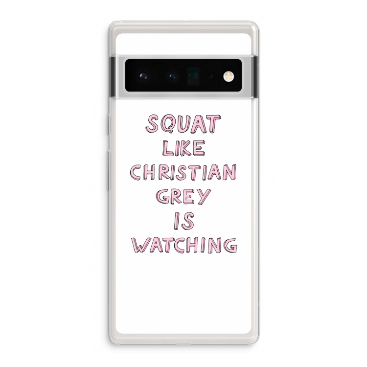 Christian Grey: Google Pixel 6 Pro Transparant Hoesje