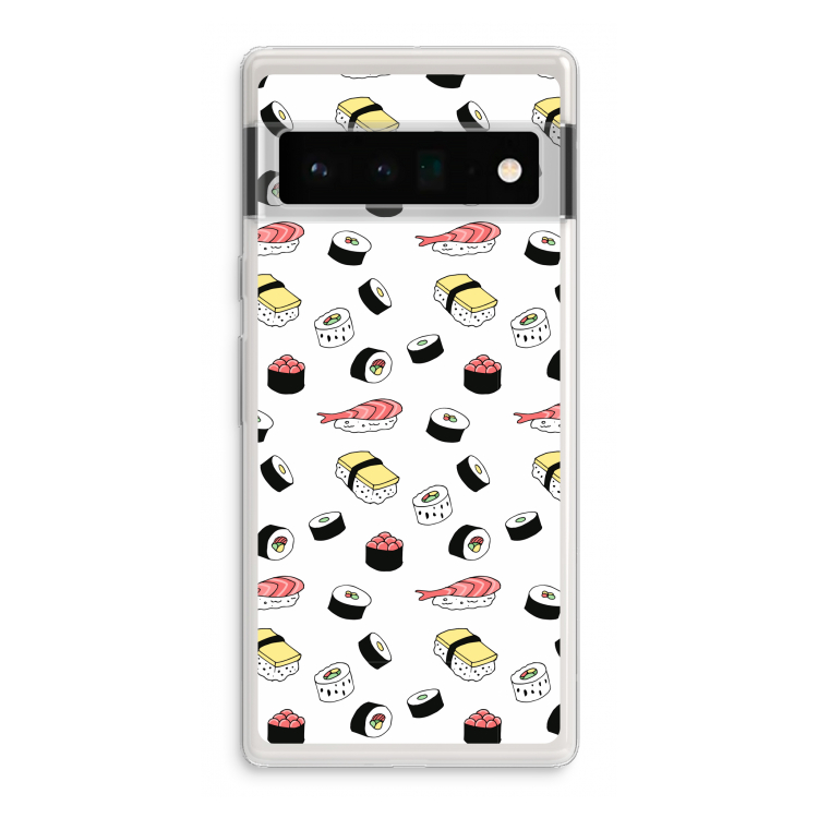 Sushi time: Google Pixel 6 Pro Transparant Hoesje