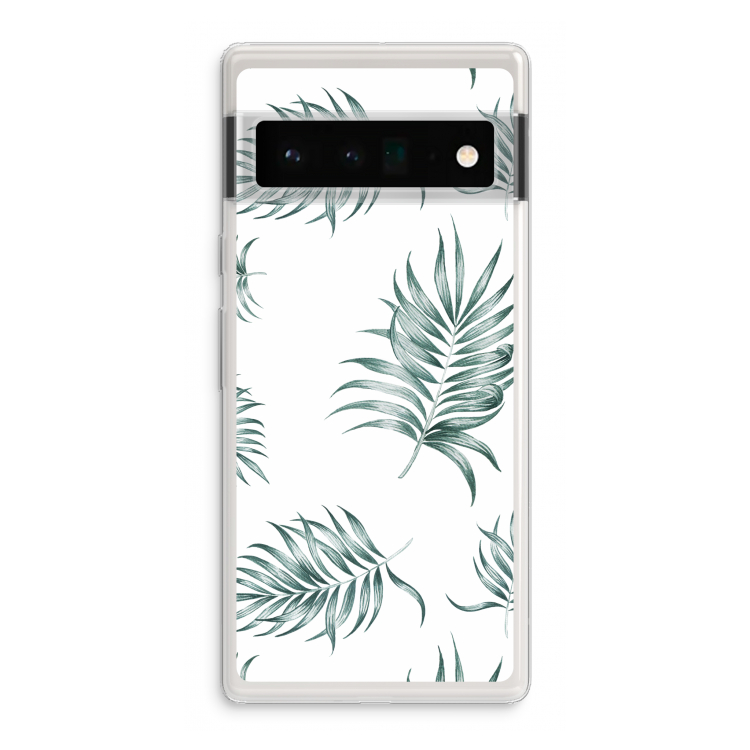 Simple leaves: Google Pixel 6 Pro Transparant Hoesje