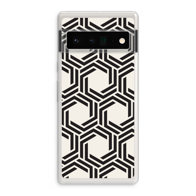 Geometrisch patroon: Google Pixel 6 Pro Transparant Hoesje