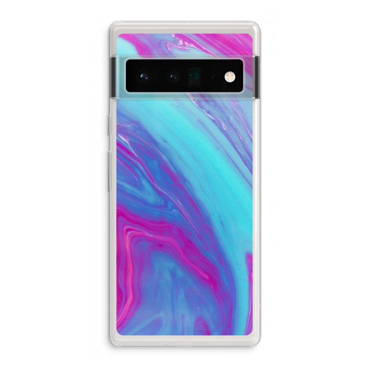 Zweverige regenboog: Google Pixel 6 Pro Transparant Hoesje