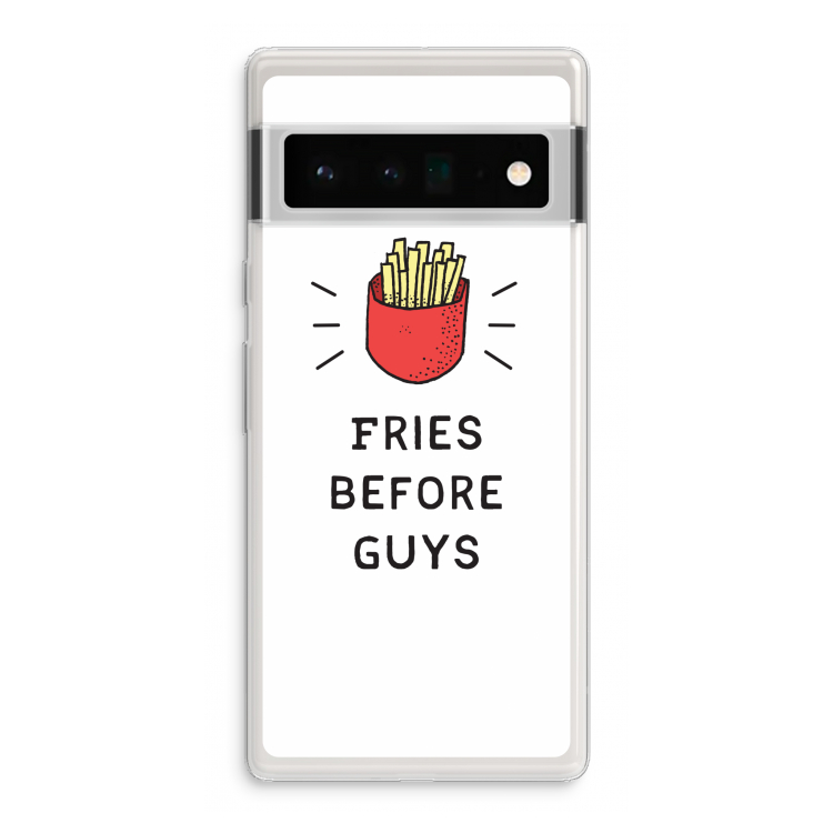 Fries before guys: Google Pixel 6 Pro Transparant Hoesje