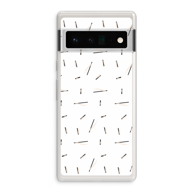Hipster stripes: Google Pixel 6 Pro Transparant Hoesje