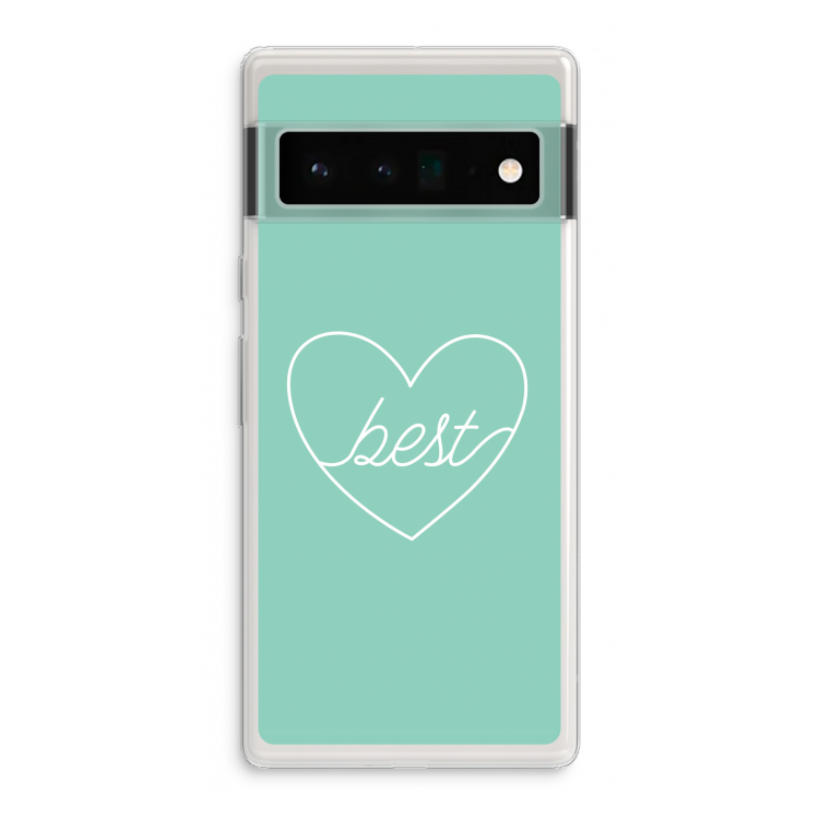 Best heart pastel: Google Pixel 6 Pro Transparant Hoesje