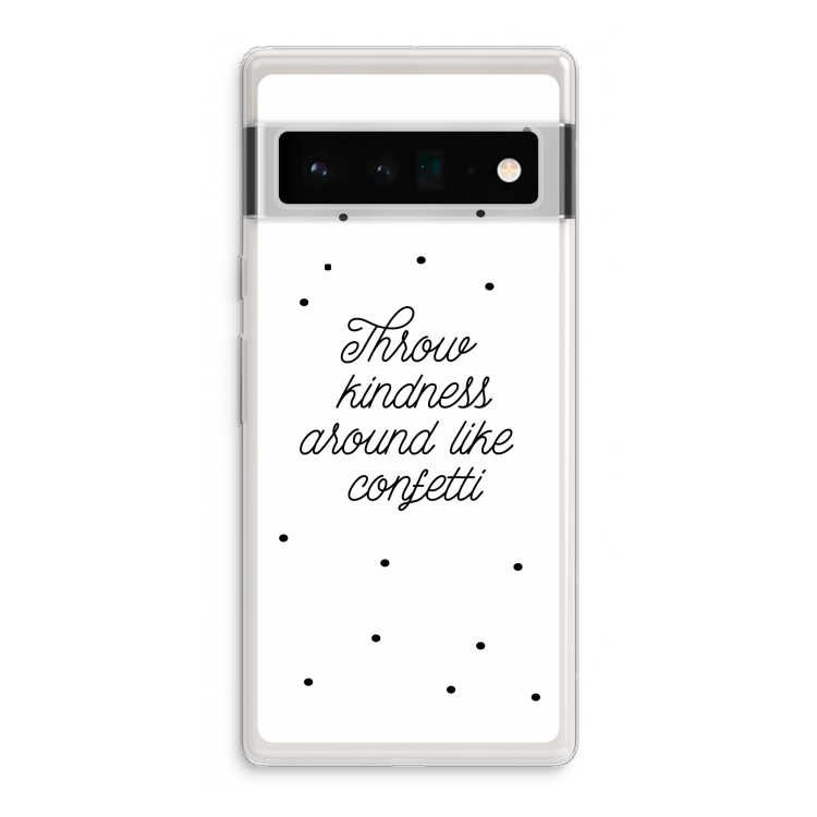 Confetti: Google Pixel 6 Pro Transparant Hoesje