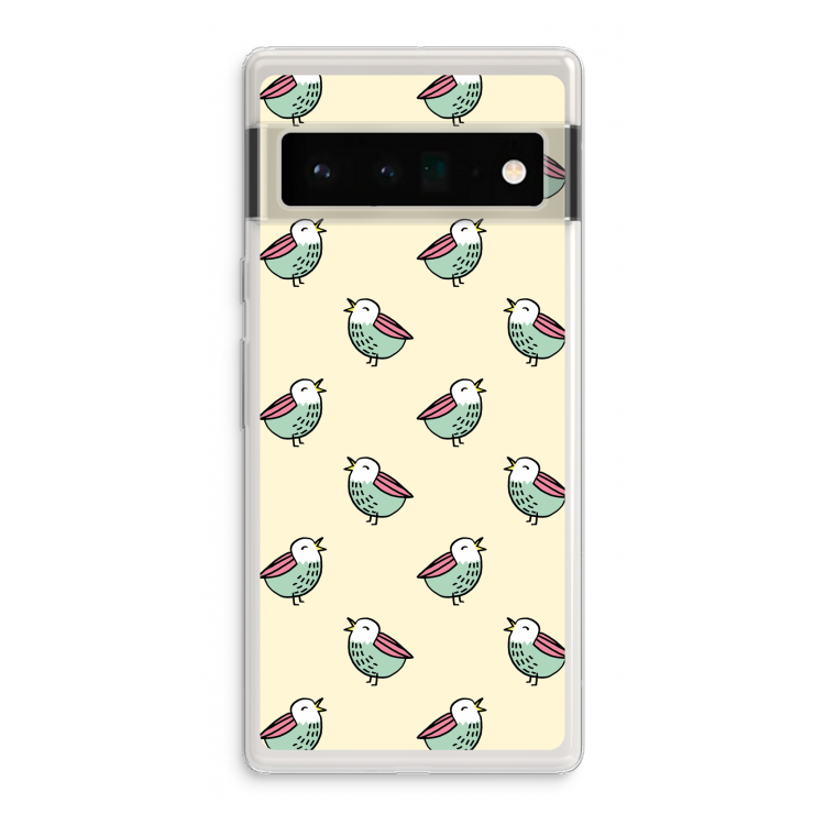 Vogeltjes: Google Pixel 6 Pro Transparant Hoesje