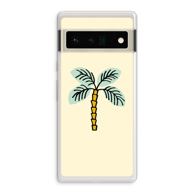 Palmboom: Google Pixel 6 Pro Transparant Hoesje