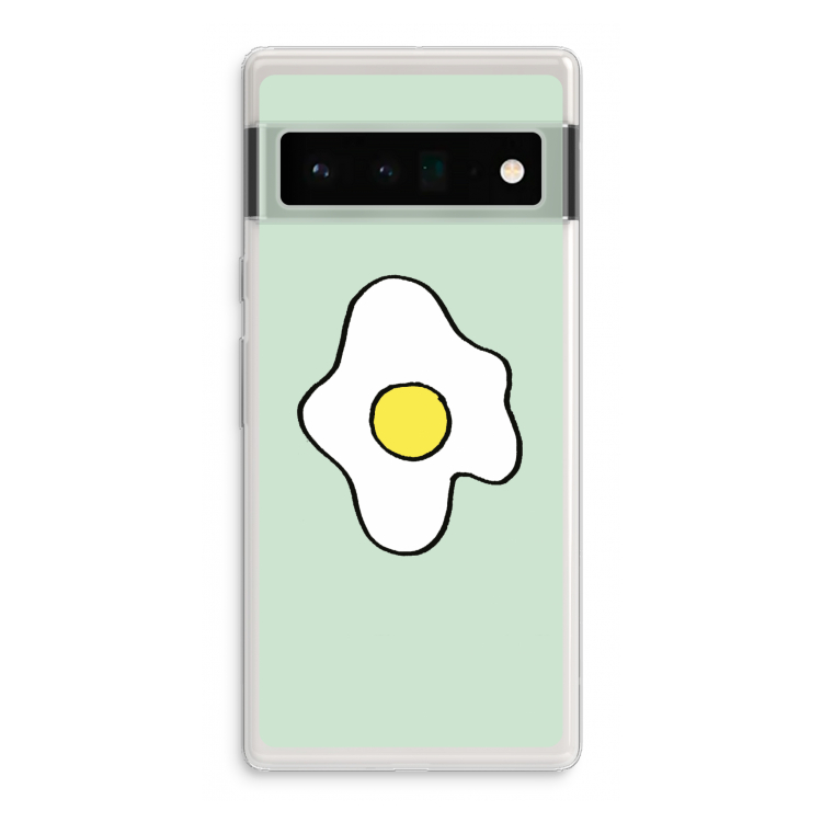 Spiegelei: Google Pixel 6 Pro Transparant Hoesje