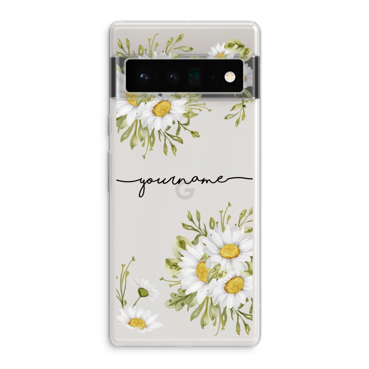 Daisies: Google Pixel 6 Pro Transparant Hoesje