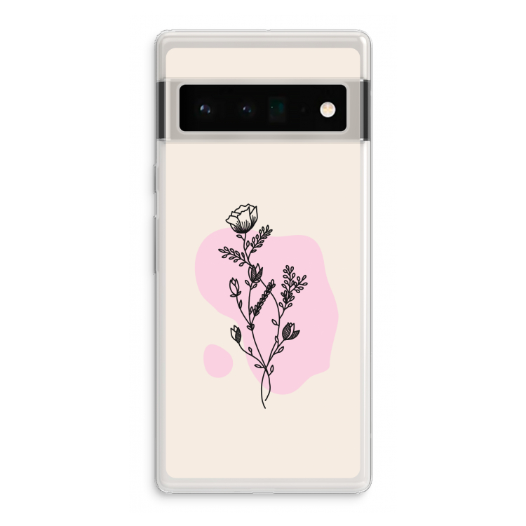 Roses are red: Google Pixel 6 Pro Transparant Hoesje