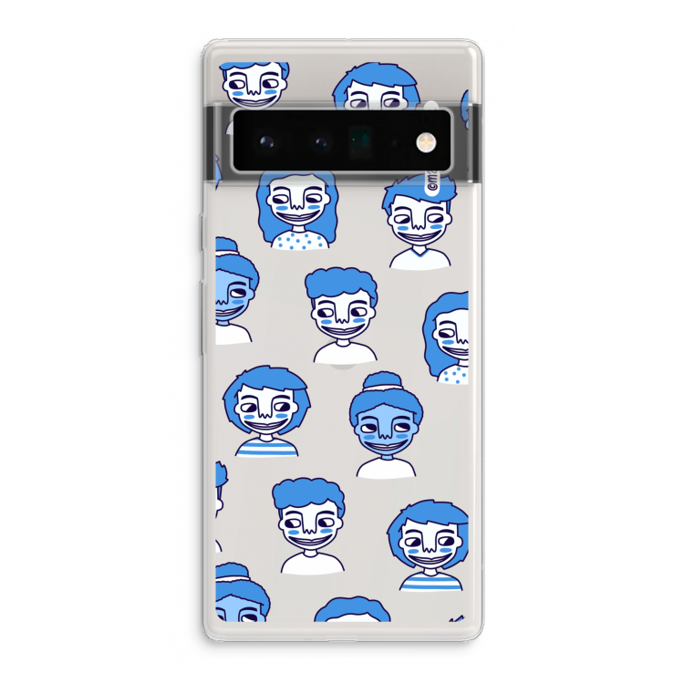 Gezichtjes: Google Pixel 6 Pro Transparant Hoesje