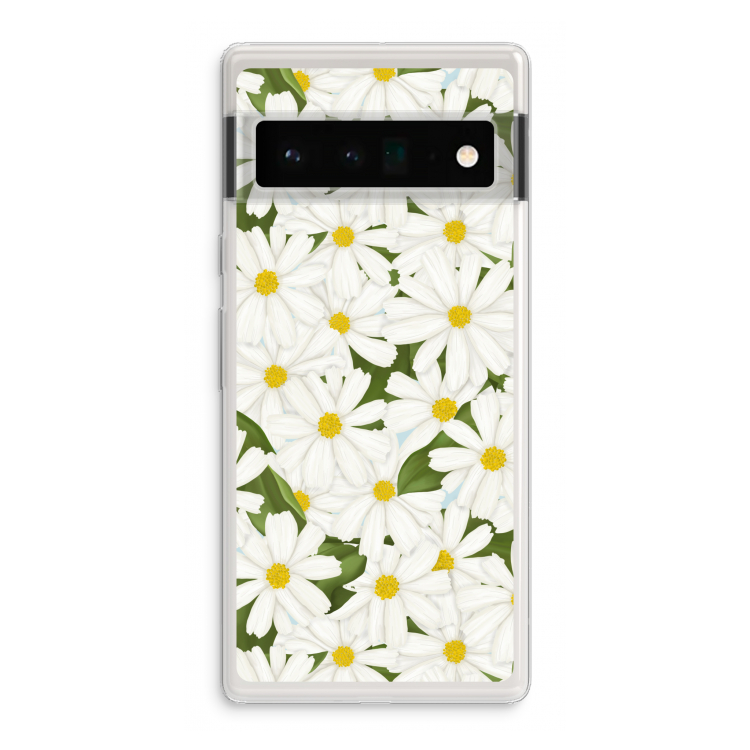 Summer Daisies: Google Pixel 6 Pro Transparant Hoesje