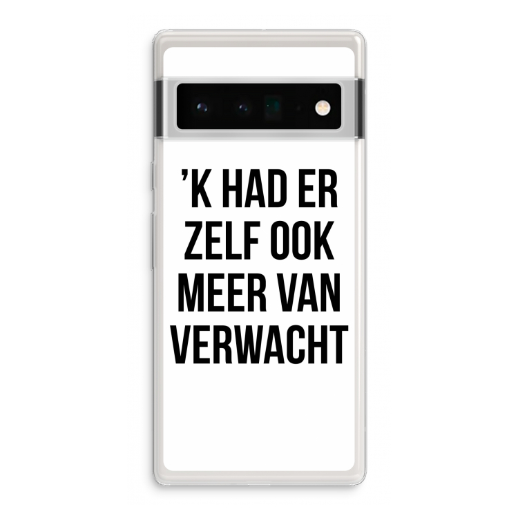 Meer verwacht: Google Pixel 6 Pro Transparant Hoesje