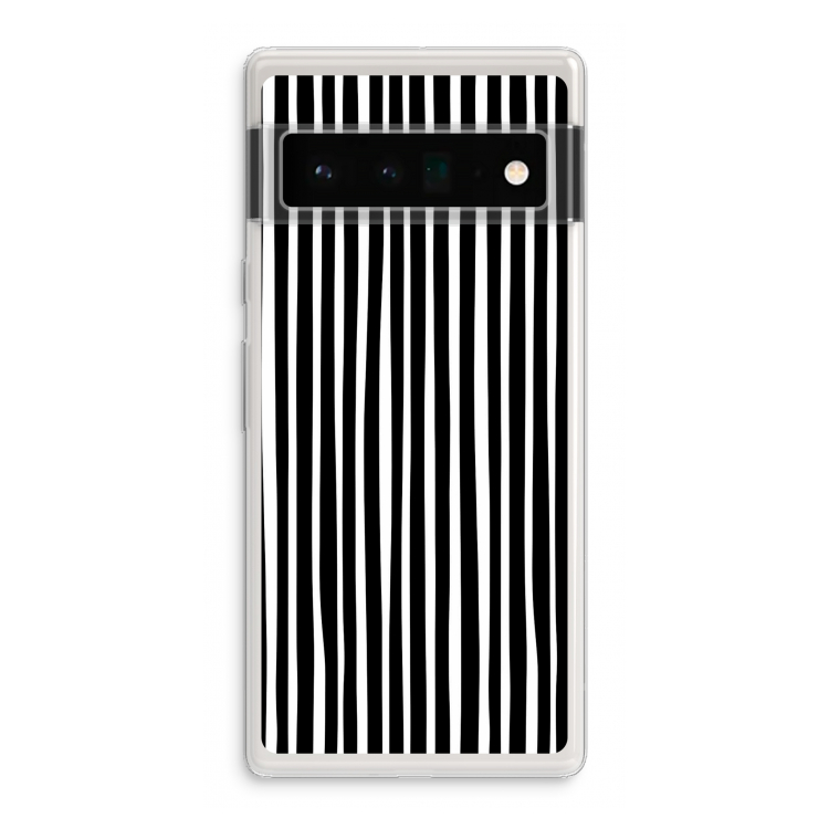 Stripes: Google Pixel 6 Pro Transparant Hoesje
