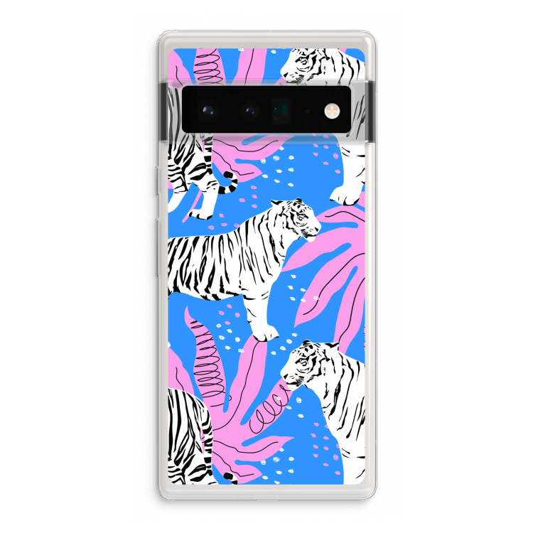 Tijger: Google Pixel 6 Pro Transparant Hoesje