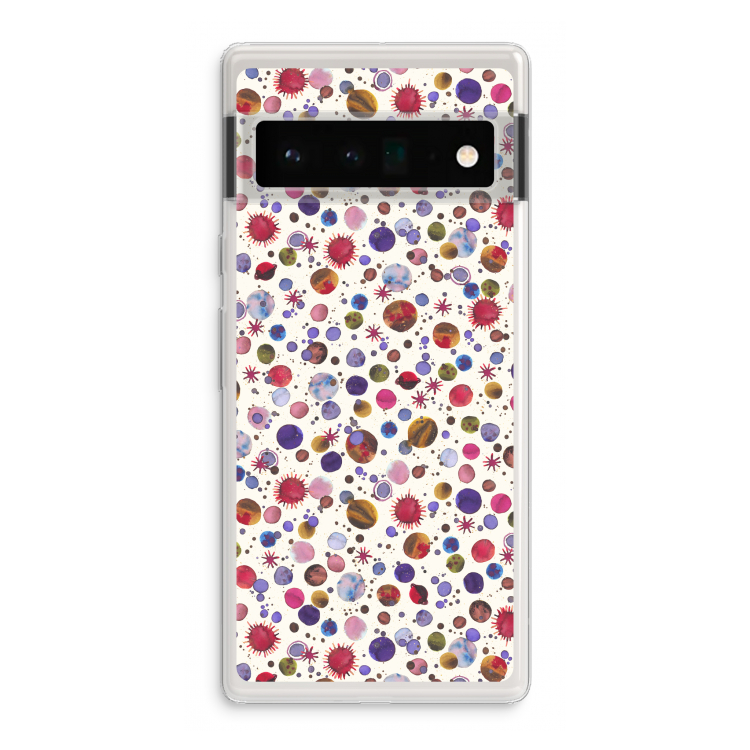 Planets Space: Google Pixel 6 Pro Transparant Hoesje