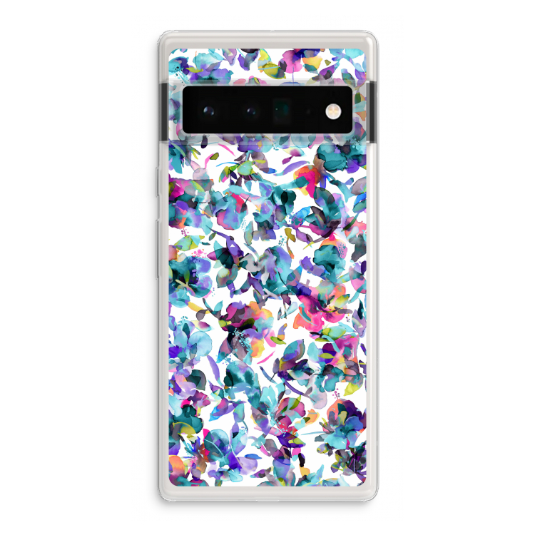 Hibiscus Flowers: Google Pixel 6 Pro Transparant Hoesje