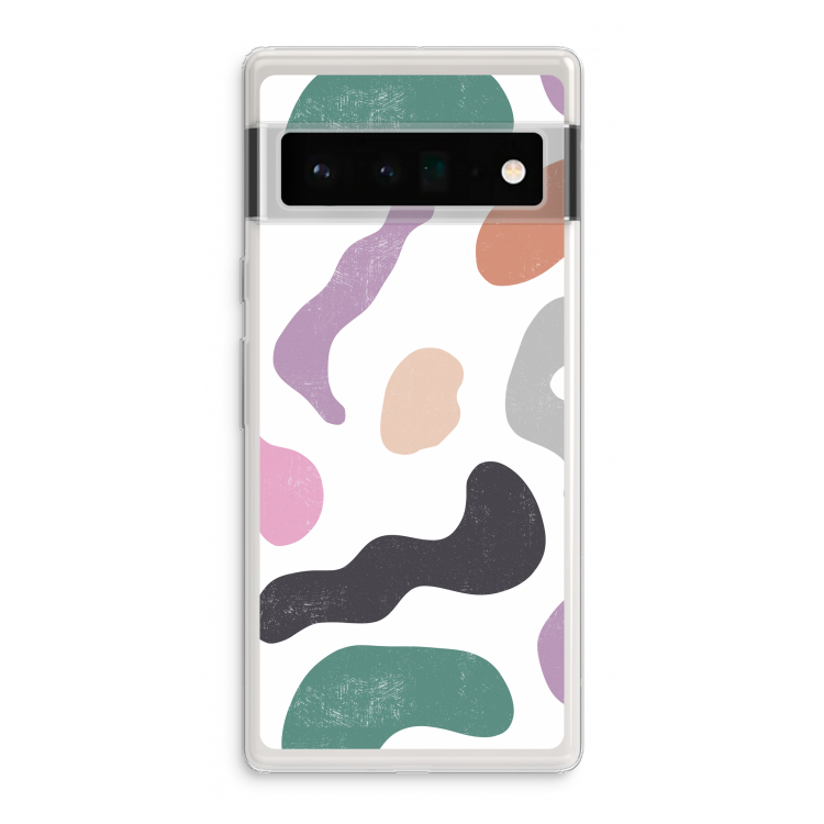 Memphis Shapes: Google Pixel 6 Pro Transparant Hoesje