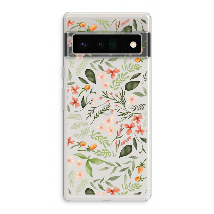 Sweet little flowers: Google Pixel 6 Pro Transparant Hoesje