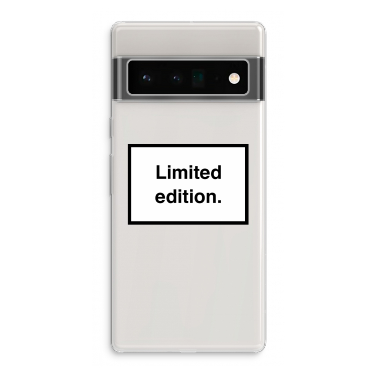 Limited edition: Google Pixel 6 Pro Transparant Hoesje
