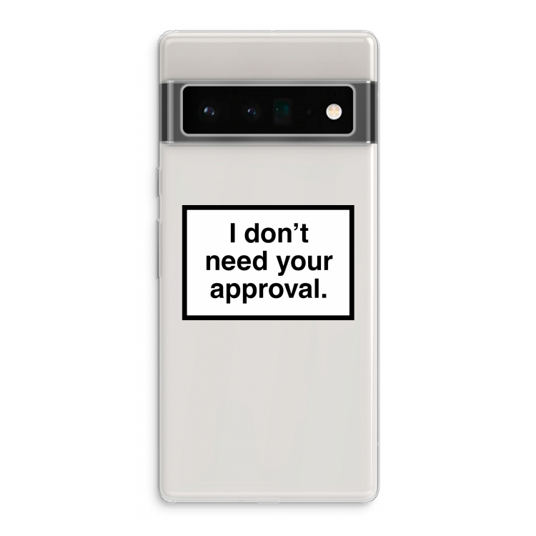 Don't need approval: Google Pixel 6 Pro Transparant Hoesje