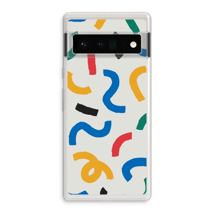 Illustratieve pop 2: Google Pixel 6 Pro Transparant Hoesje