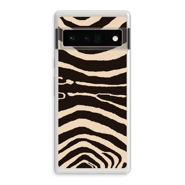 Arizona Zebra: Google Pixel 6 Pro Transparant Hoesje