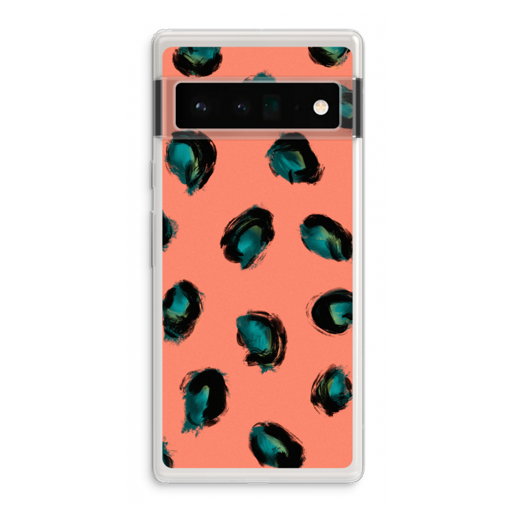 Pink Cheetah: Google Pixel 6 Pro Transparant Hoesje
