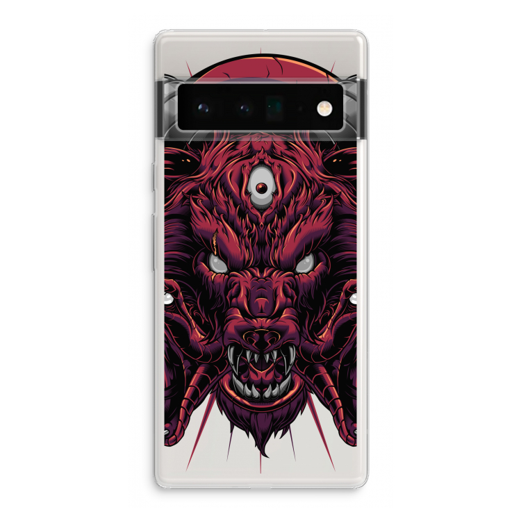Hell Hound and Serpents: Google Pixel 6 Pro Transparant Hoesje