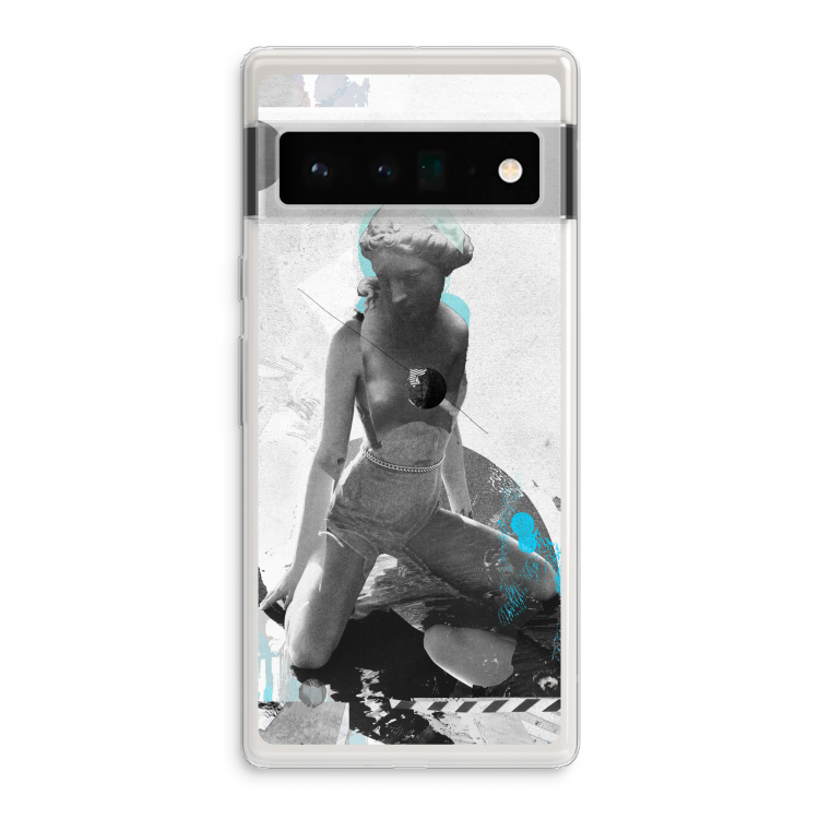 I will not feel a thing: Google Pixel 6 Pro Transparant Hoesje