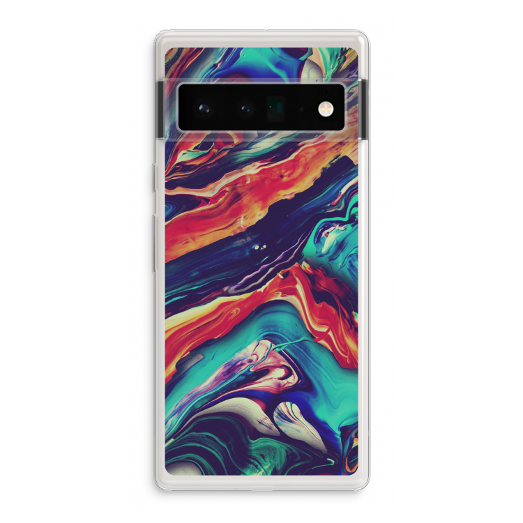 Chameleon Sun: Google Pixel 6 Pro Transparant Hoesje