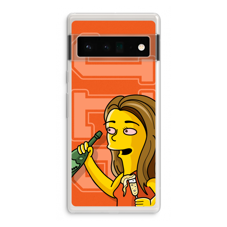 Jamie Lee Simpson: Google Pixel 6 Pro Transparant Hoesje