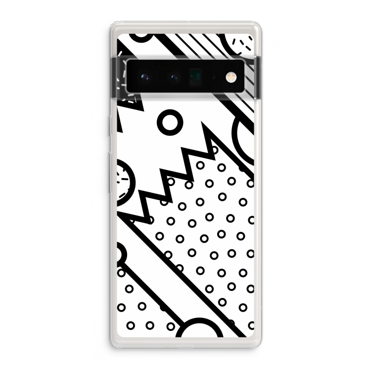 Pop Art #4: Google Pixel 6 Pro Transparant Hoesje