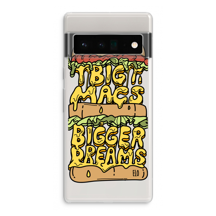 Big Macs Bigger Dreams: Google Pixel 6 Pro Transparant Hoesje