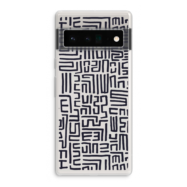 Moroccan Print: Google Pixel 6 Pro Transparant Hoesje