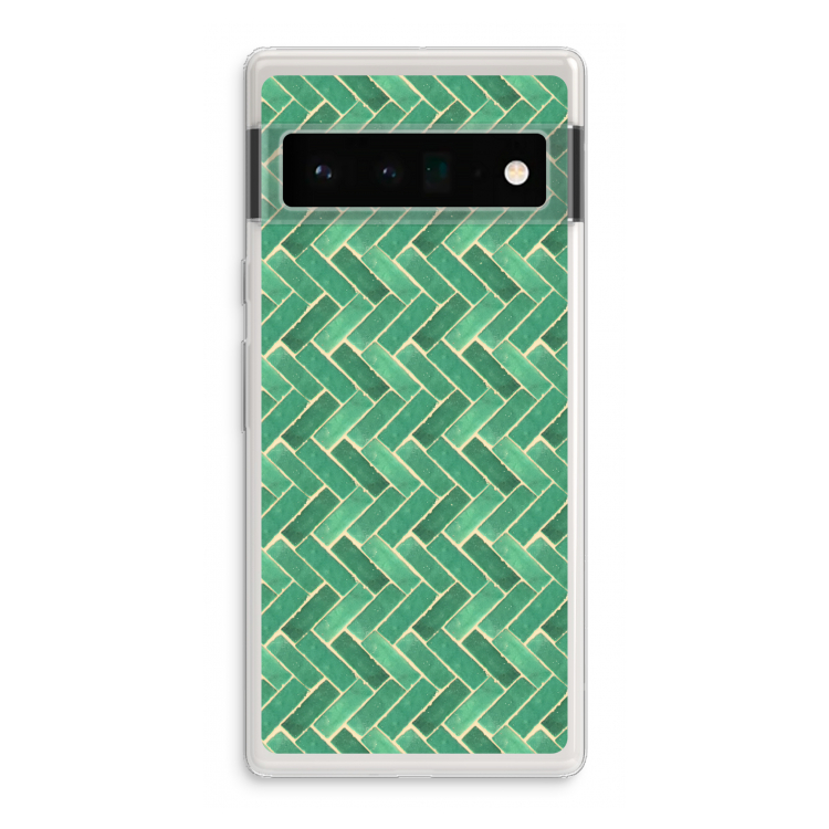Moroccan tiles 2: Google Pixel 6 Pro Transparant Hoesje