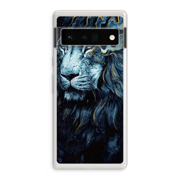 Darkness Lion: Google Pixel 6 Pro Transparant Hoesje