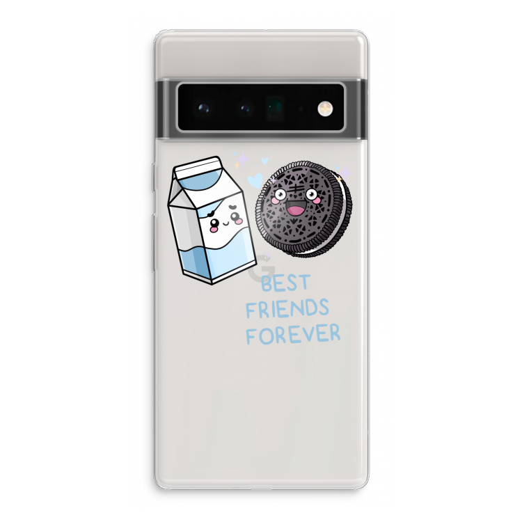 Best Friend Forever: Google Pixel 6 Pro Transparant Hoesje